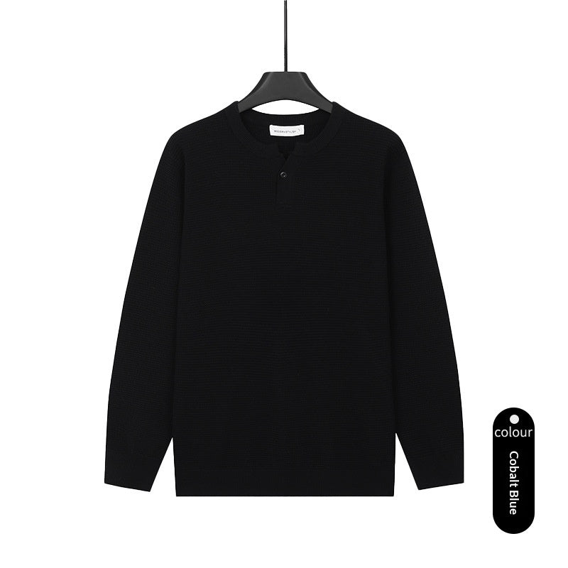 Hommes Col tortue Tweater tricoté Tweater couleur solide Tweater