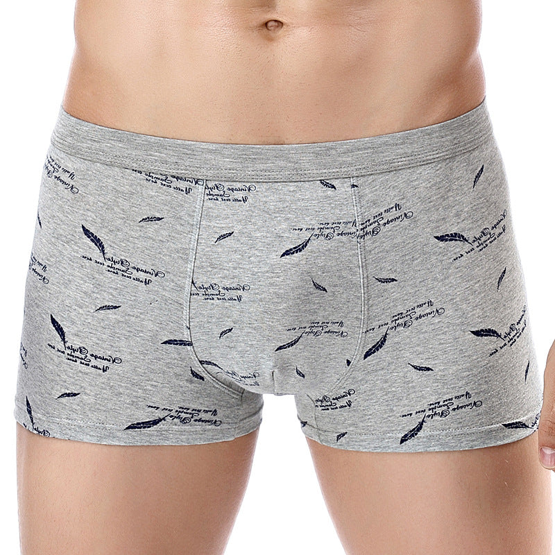 Pure Cotton U Convex Boxer Slips Mid-waist Sous-vêtements