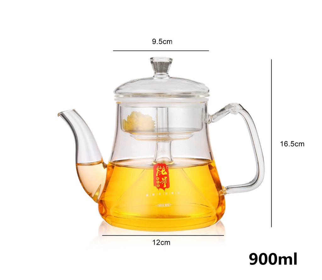 Bouilloire en verre à induction Maison à haute température résistant à l'acier inoxydable