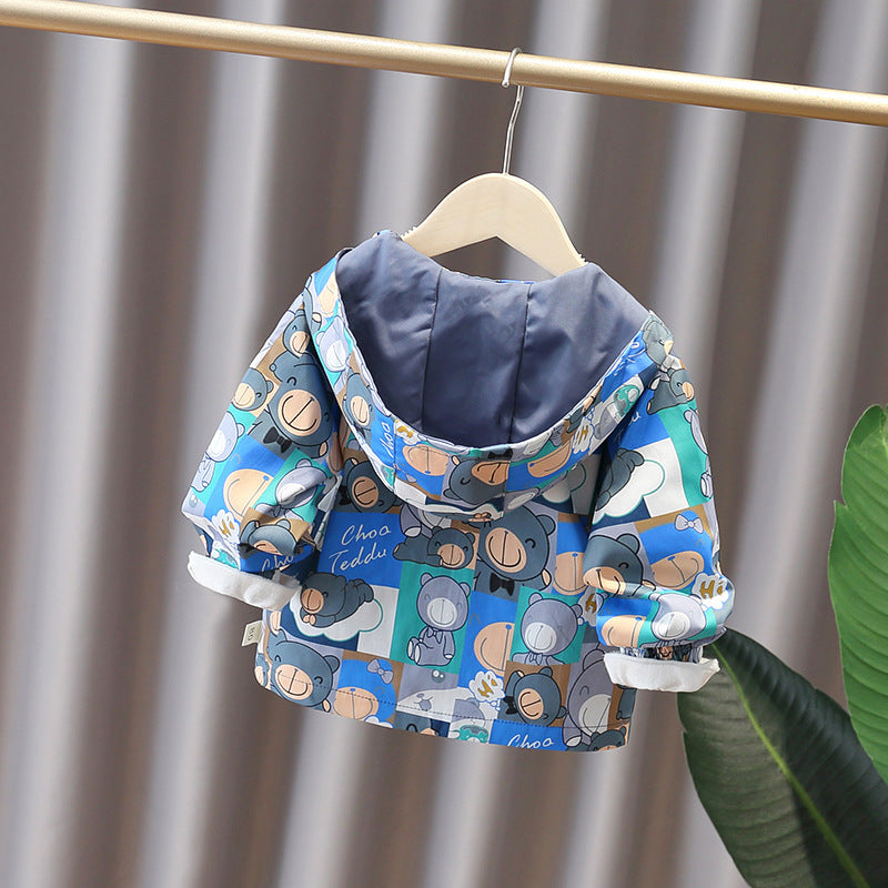 Garçons et filles Style coréen Trendy petites et moyennes vestes pour enfants