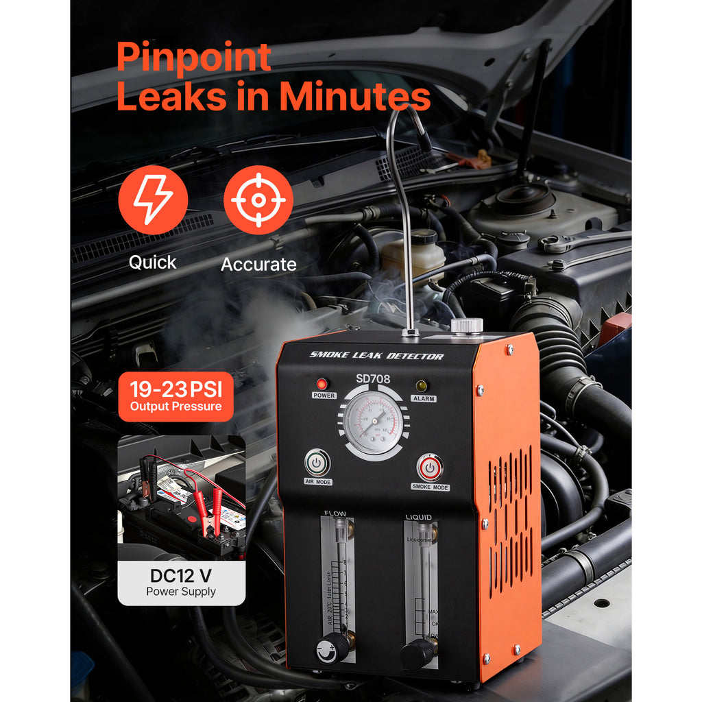 Détecteur de fuite de machine à fumée automobile