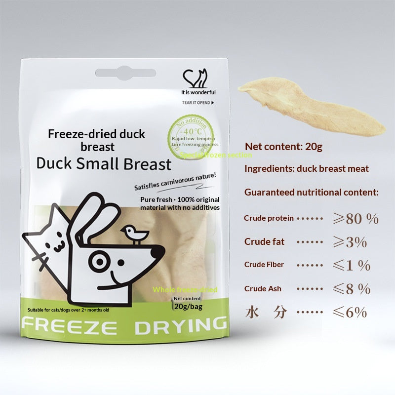 Aliments pour animaux de compagnie congelés