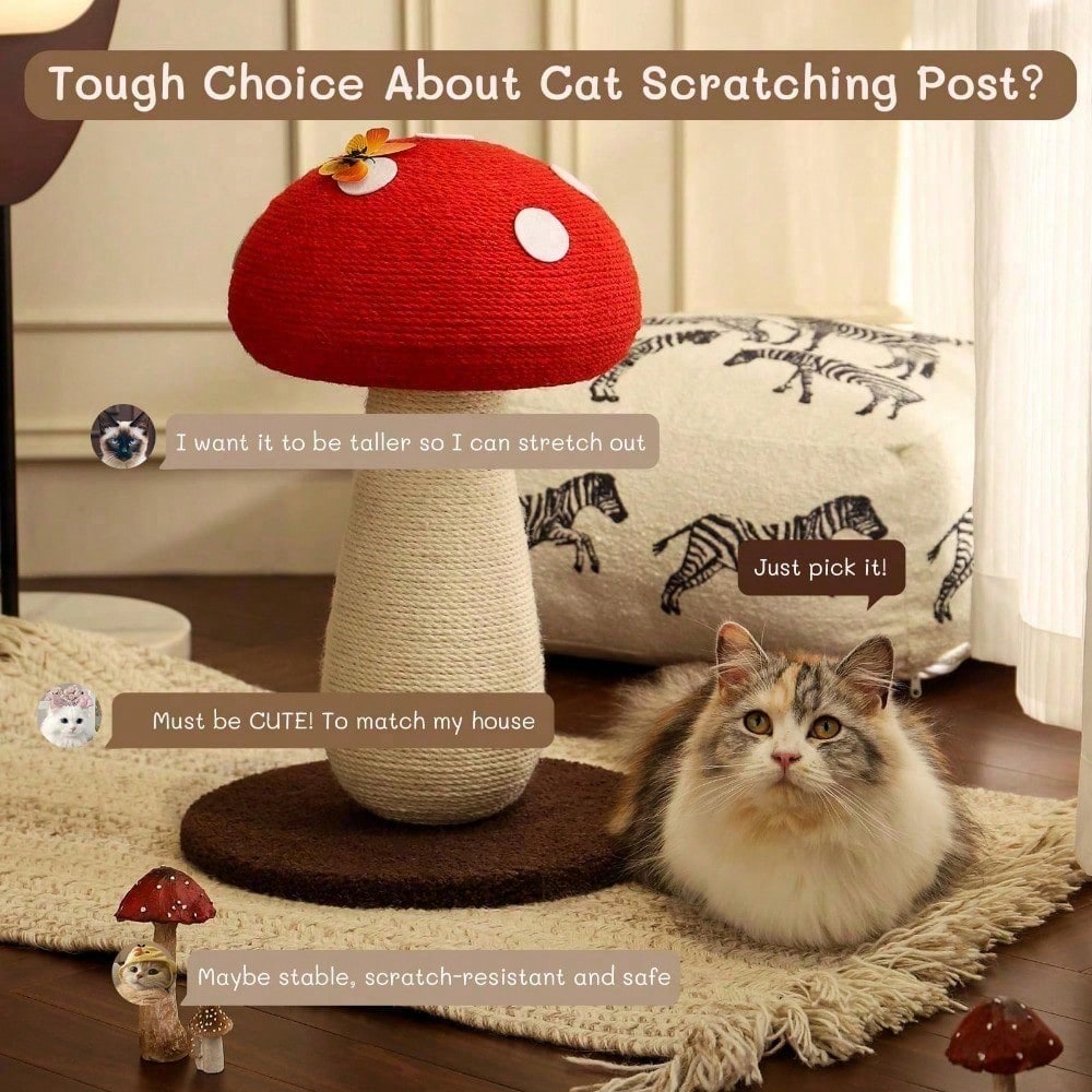 Mushroom Cat Scratching Post Design unique