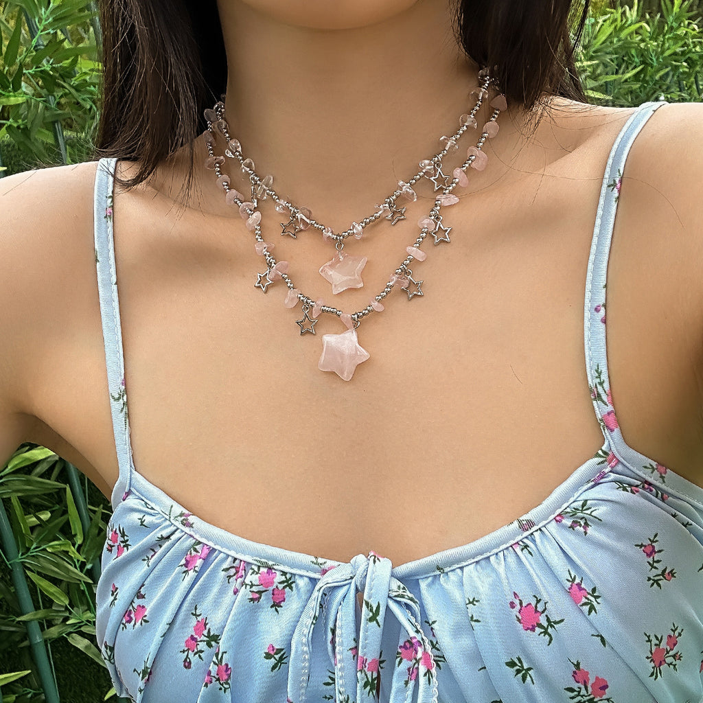 Collier encolure douce et irrégulière, style vacances