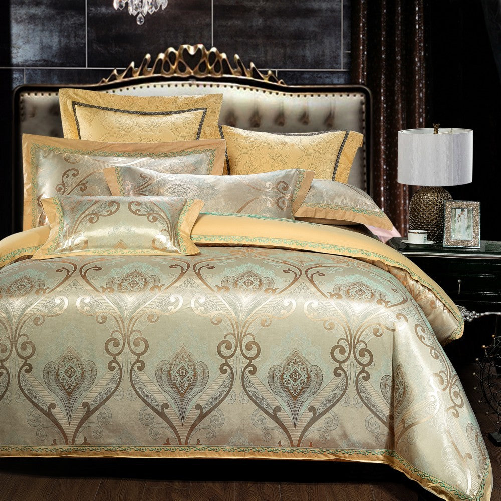 Couverture matelassée en coton Jacquard de style européen