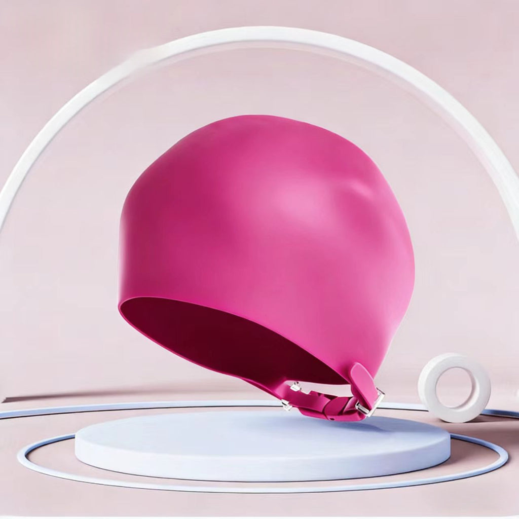 Casquette de bain professionnel femme plus grande réglable pour cheveux longs