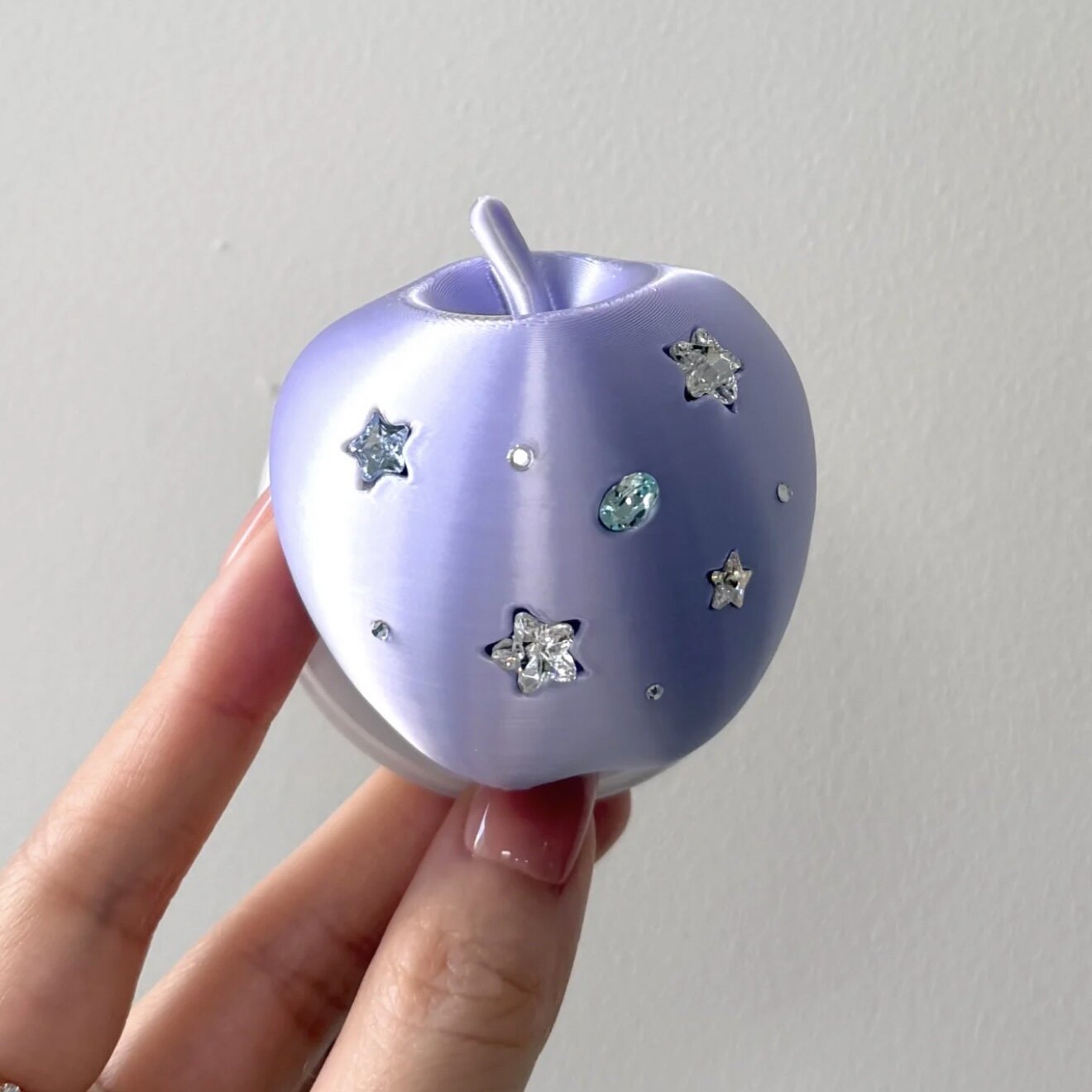 Support de téléphone à airbag magnétique couleur soie-diamant imprimé 3D