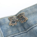 Visage Poker et boucles de taille-Copper-Alloy-1 paire
