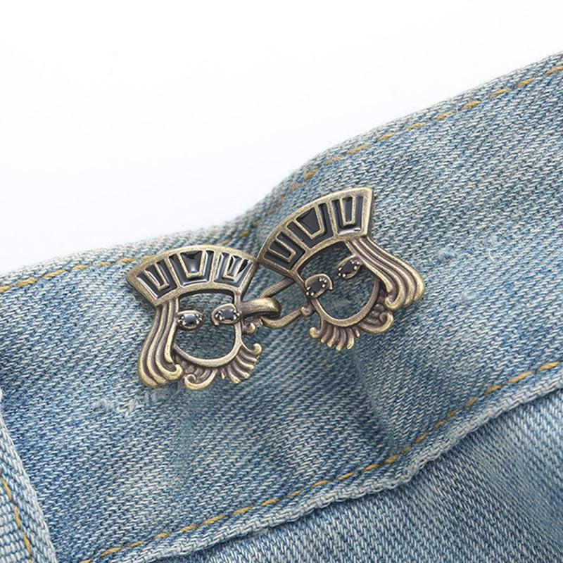 Visage Poker et boucles de taille-Copper-Alloy-1 paire
