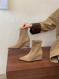 Bottes de mode pointues pour femmes de style européen & américain