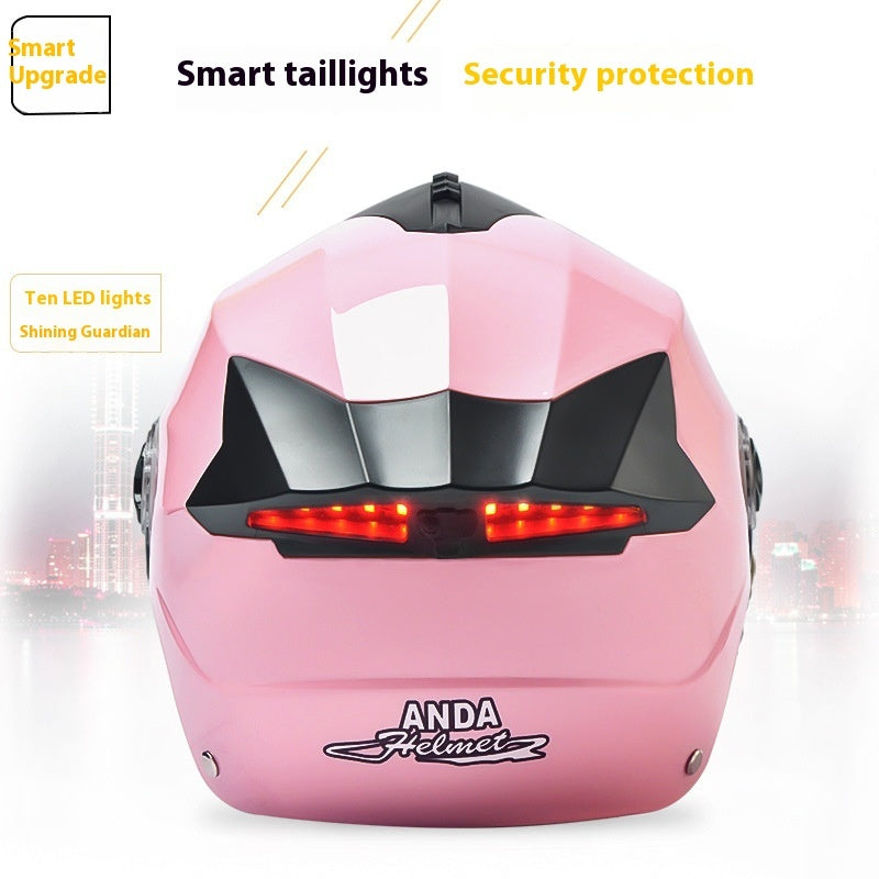Casque de vélo électrique hommes et femmes quatre saisons casque universel de batterie voiture