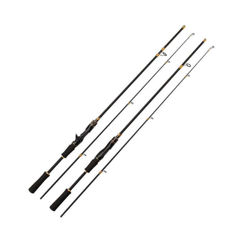 Barre de pêche à main droite en fibre de carbone