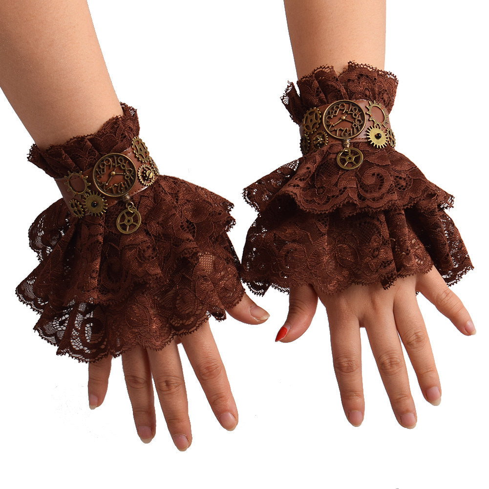 Dentelle Gear Steampunk Gothic Cuff