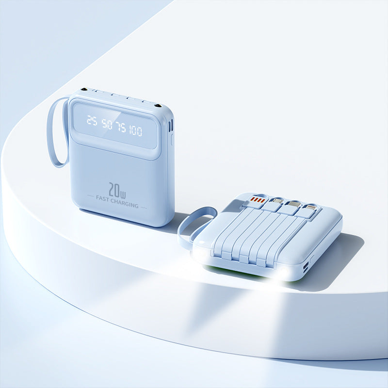 Mini avec câble Power Bank 20000 MA Portable