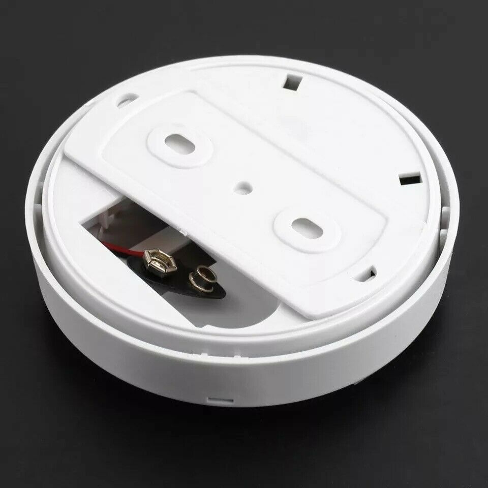 Détecteur d'alarme de fumée maison Détecteur d'alarme d'incendie avec batterie 9V