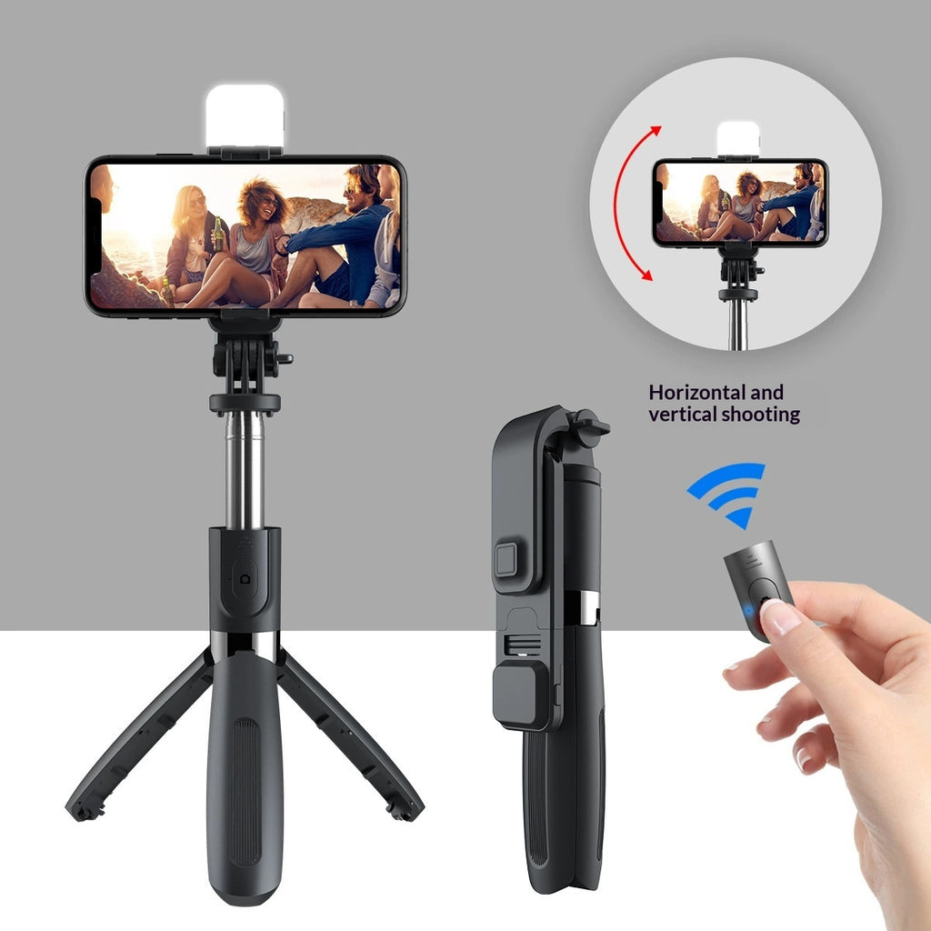 Bluetooth Trépied tout-en-un contrôlé à distance avec lumière de remplissage et Selfie St