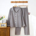 Pyjama à manches longues pour hommes et pour femmes