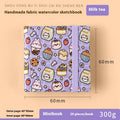 Feiluniao Aquarelle Notebook Tissu fait main Mini Portable Caractère Sketch Hand