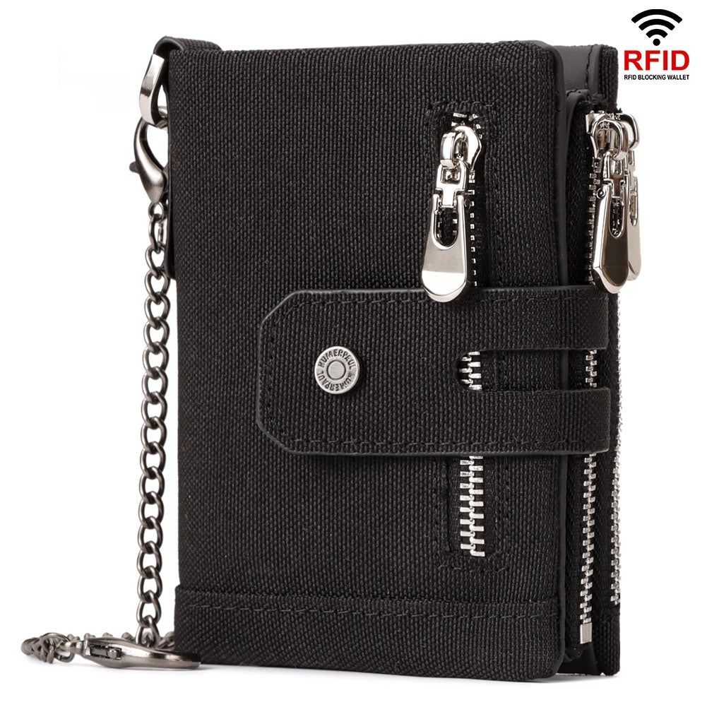 La mode masculine Personnalité Trifold Portefeuille multicolore