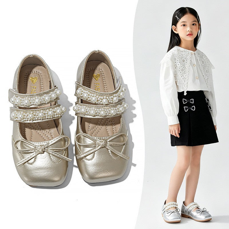 Printemps été filles chaussures en cuir