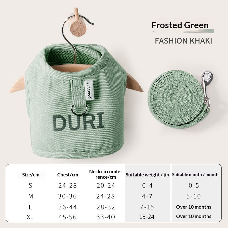 PrintempsÉté Respirant Denim Pet laisse
