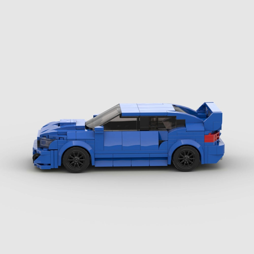303PCS Blue JDM Rally Car Building Blocks