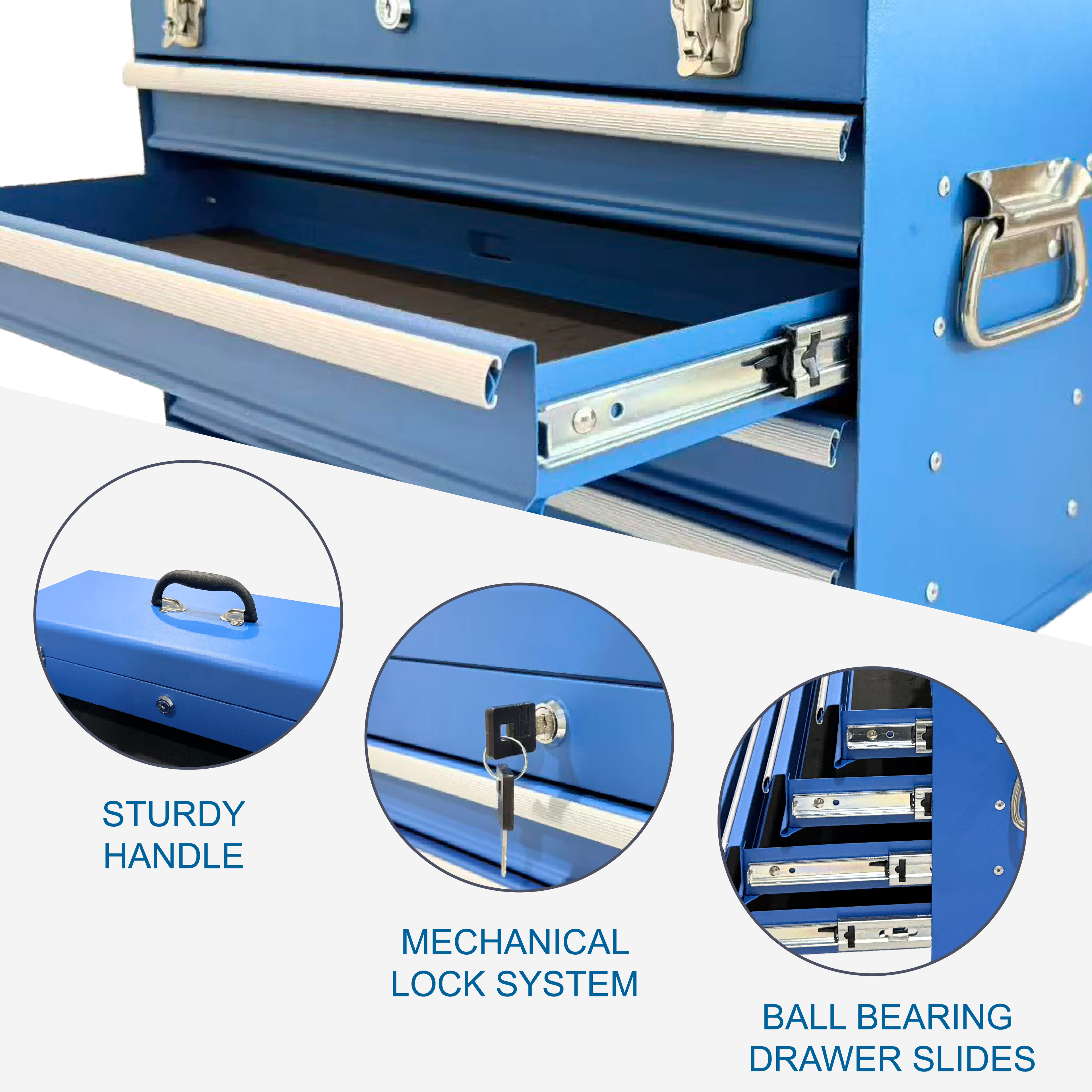 Boîte à outils en métal lourd