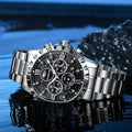 Montres automatiques non mécaniques Montres en acier imperméable Montres pour hommes