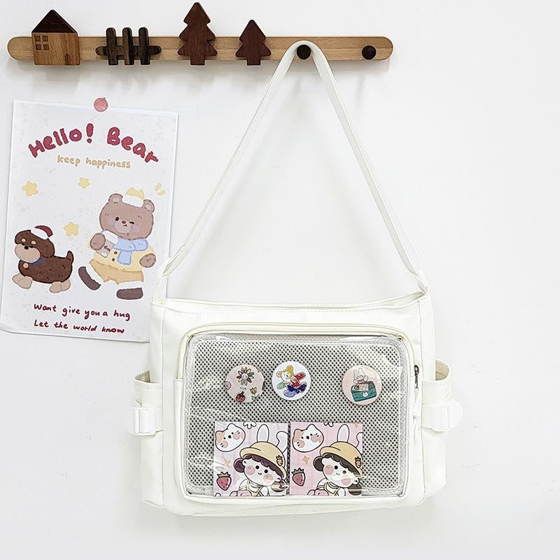 College Style Versatile Simple Grande capacité Cartoon Backpack