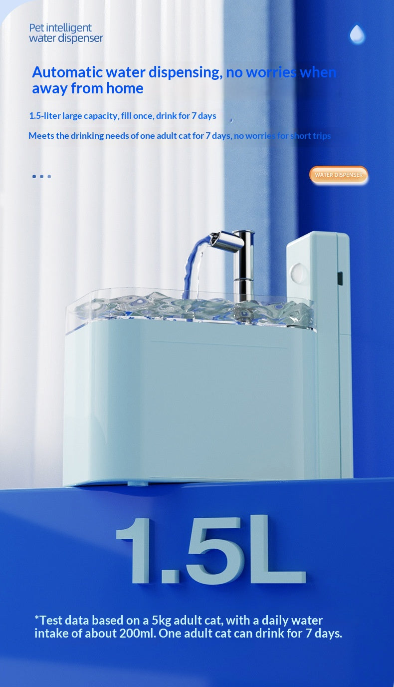 Fontaine d'eau pour animaux filtrant automatique