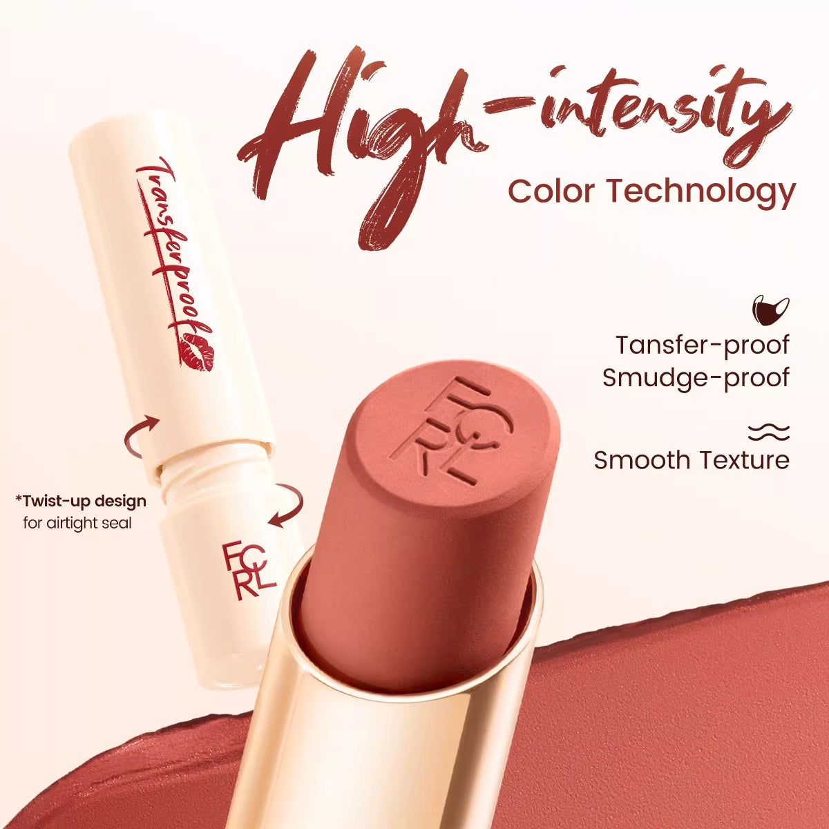 Matte Stain-Résistant Misty Finish étanche hydratant longue durée à l'aspect naturel Li