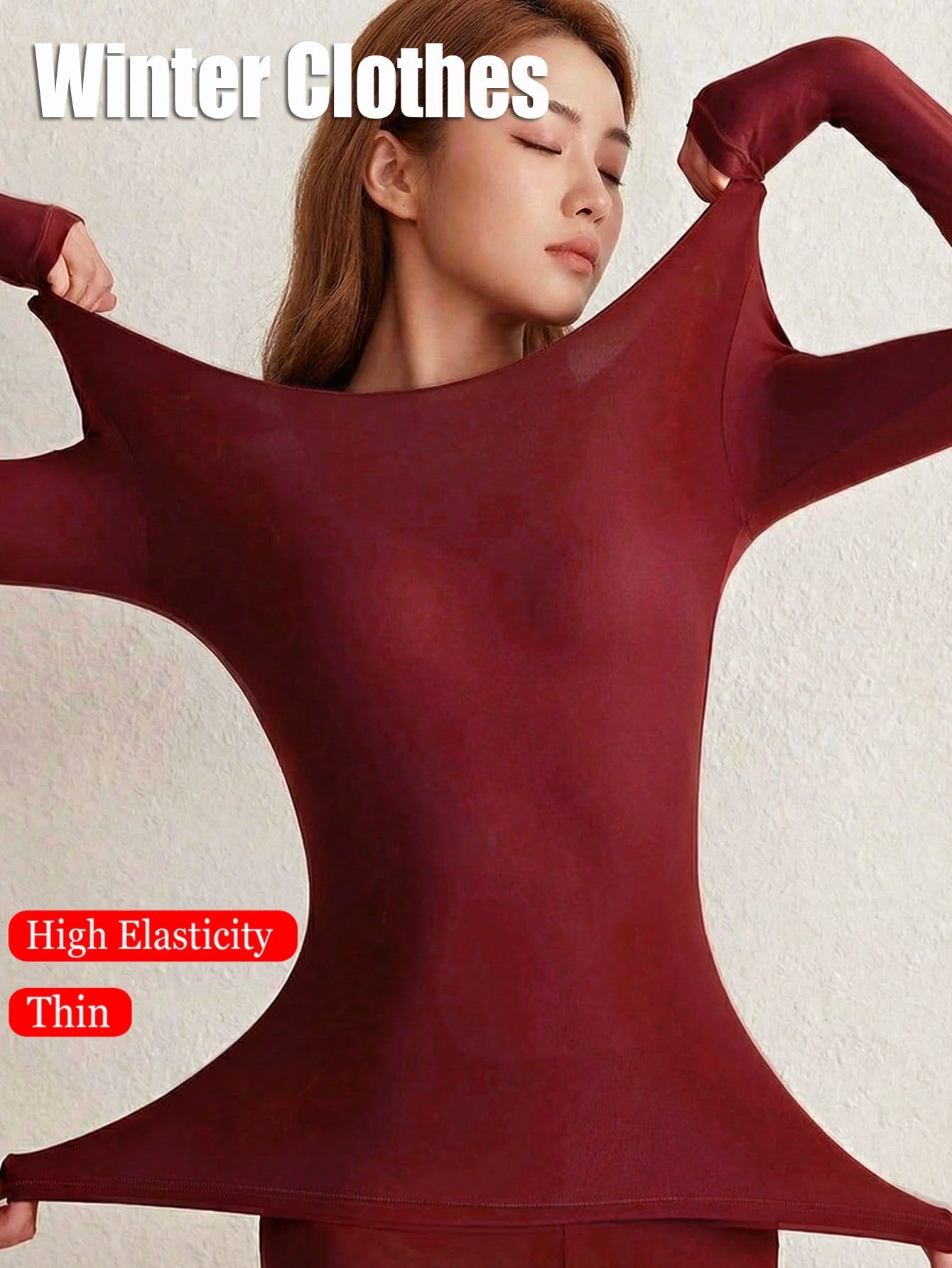 Sous-vêtements thermiques chauds ultra-mince pour femmes Automne et hiver