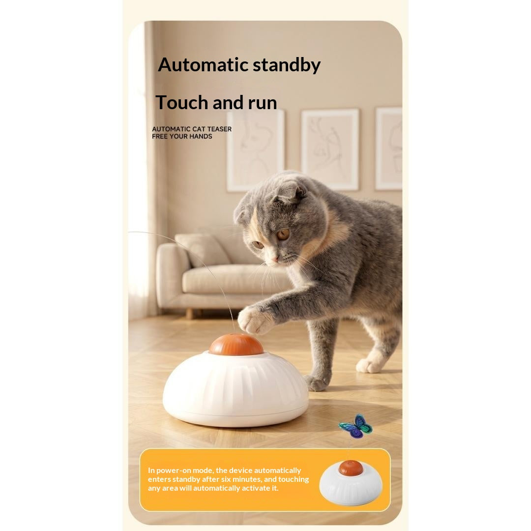 Jouet électrique interactif de baguette de chat papillon