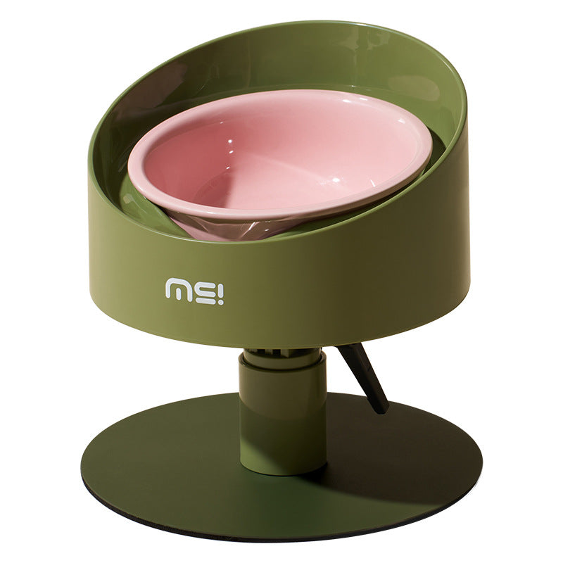 Mochi Sunflower Cat Bowl Ceramic Neck-Support réglable pour les animaux de compagnie