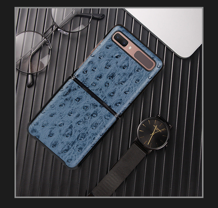 Camel Motif Business Etui en cuir pliant Étui de protection pour téléphone