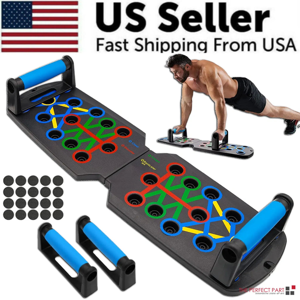 28 en 1 Push Up Rack Board System Fitness Workout Train Home Gym Exercise Stands