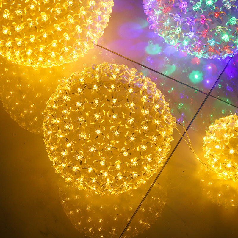 Lampe LED à grande boule d'ornement extérieur