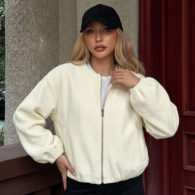 Veste en croûte décontractée et sportive