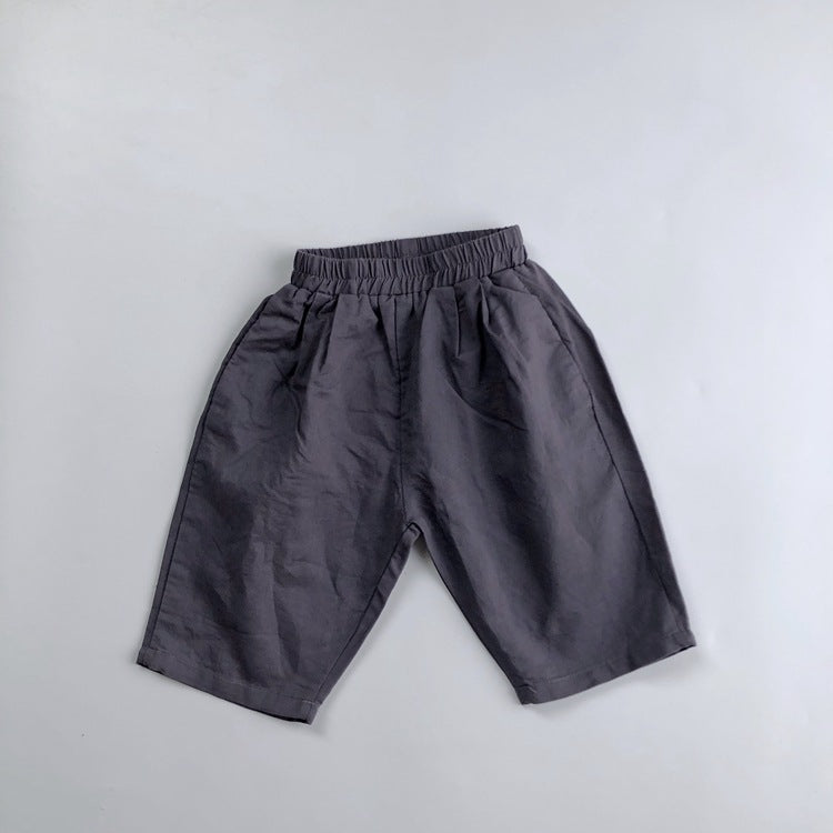 Pantalons en lin caduque pour enfants