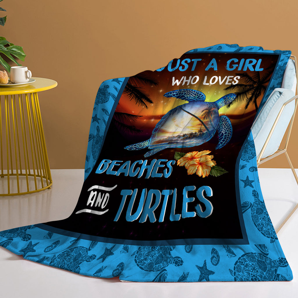 Plages Tortues Lancer Blanket Ocean Thème Blankets Soft Flannel Lancer Sea Turtle Blanket G