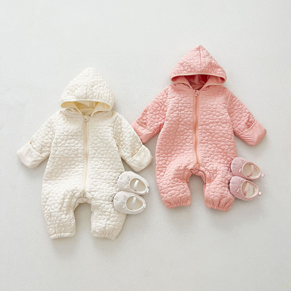 Bébé Automne et d'hiver Rompers chaud mâle et femelle bébé matelassé port extérieur