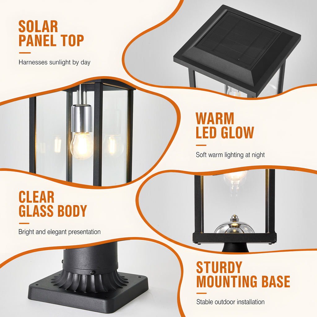 Lumières extérieures dusk to Dawn avec la base Pier Mount
