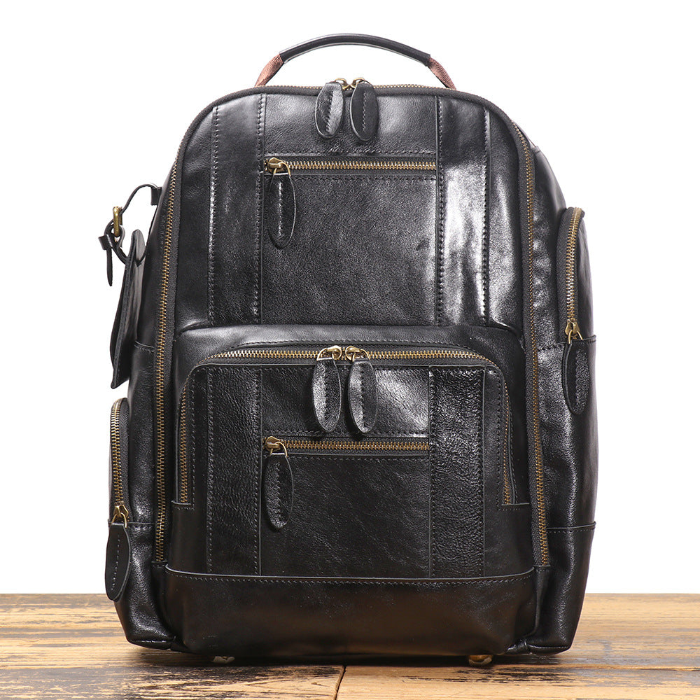 Retro sac à dos en cuir