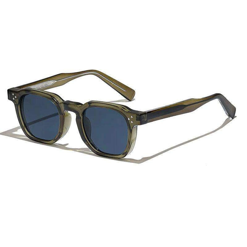 Lunettes de soleil pour hommes de style punk avec cadres carrés
