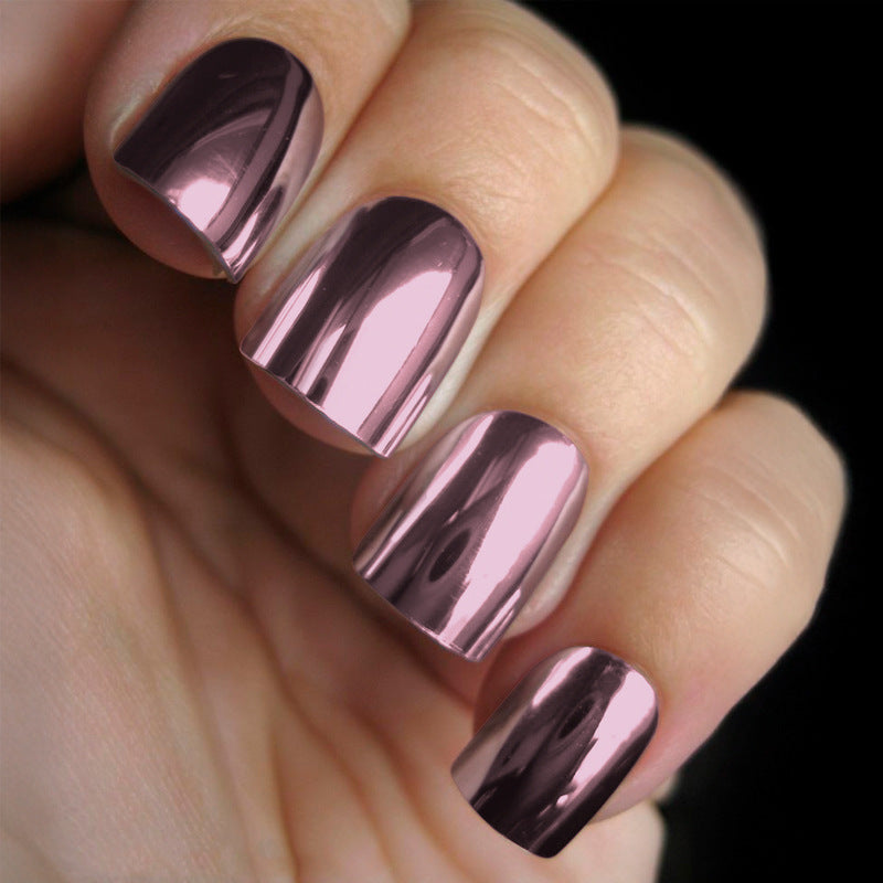 Stickers Nail Miroir Multicolore Texture Métal