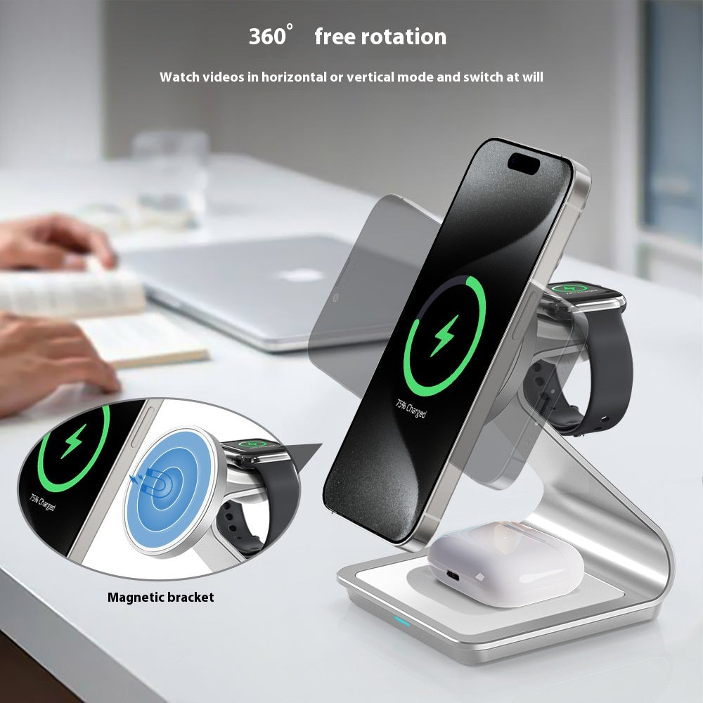 3-en-un Chargeur sans fil Car Soft Light