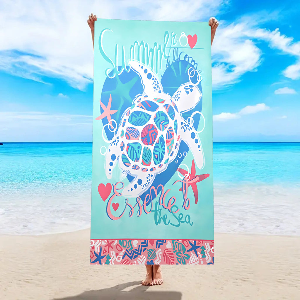 Serviette de bain de plage Microfibre à séchage rapide Velvet double face