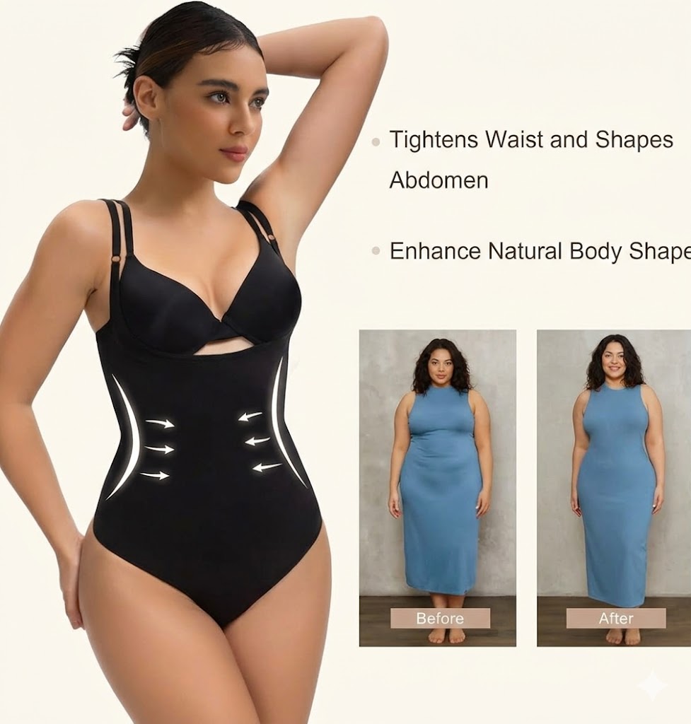 Open Bust Shapewear Tummy Control bodys for Women Seamless Compression High Waisted Bo
