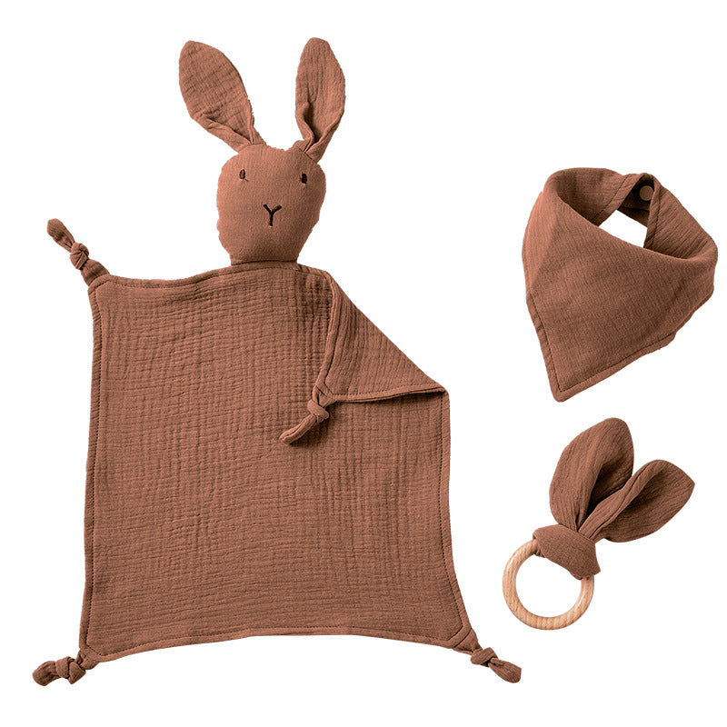 Triangular bunny doll bottle cover
