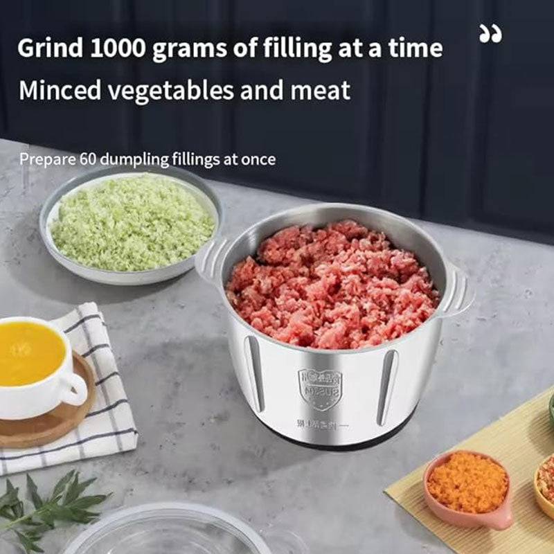 Membrane de viande électrique avec verre et contenants en acier inoxydable Mélangeur maison Blender Fo